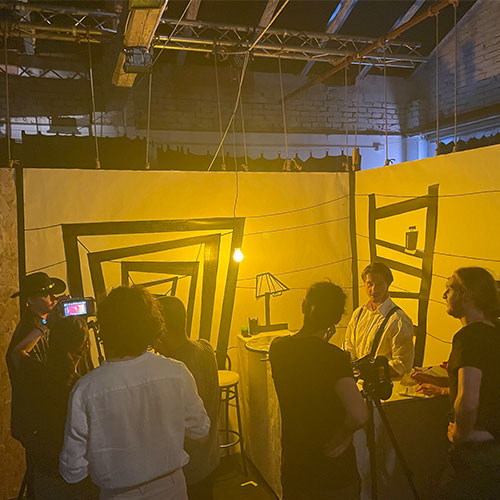 Set for Short Movie Sheriff Silly Monkeys production